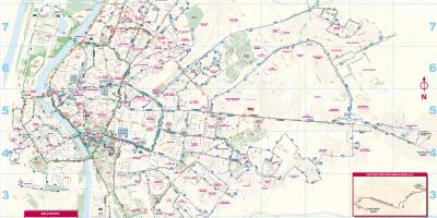 სევილიაში საზოგადოებრივი ტრანსპორტი რუკა