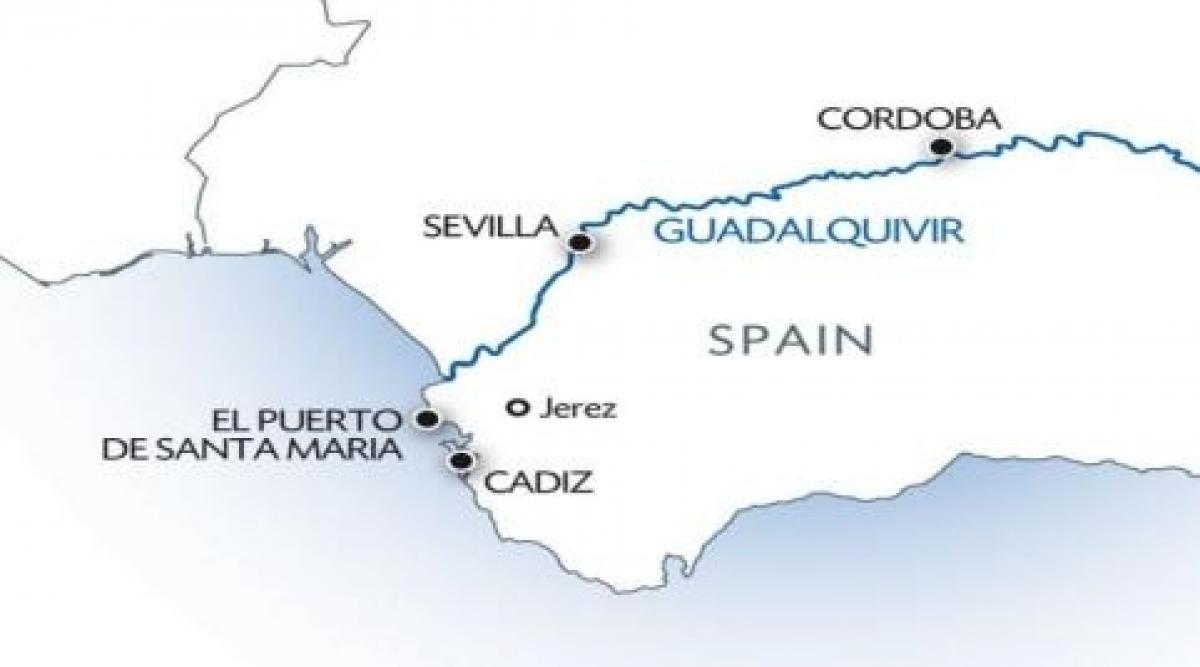 guadalquivir რუკა