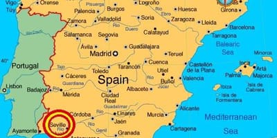 სევილია espana რუკა